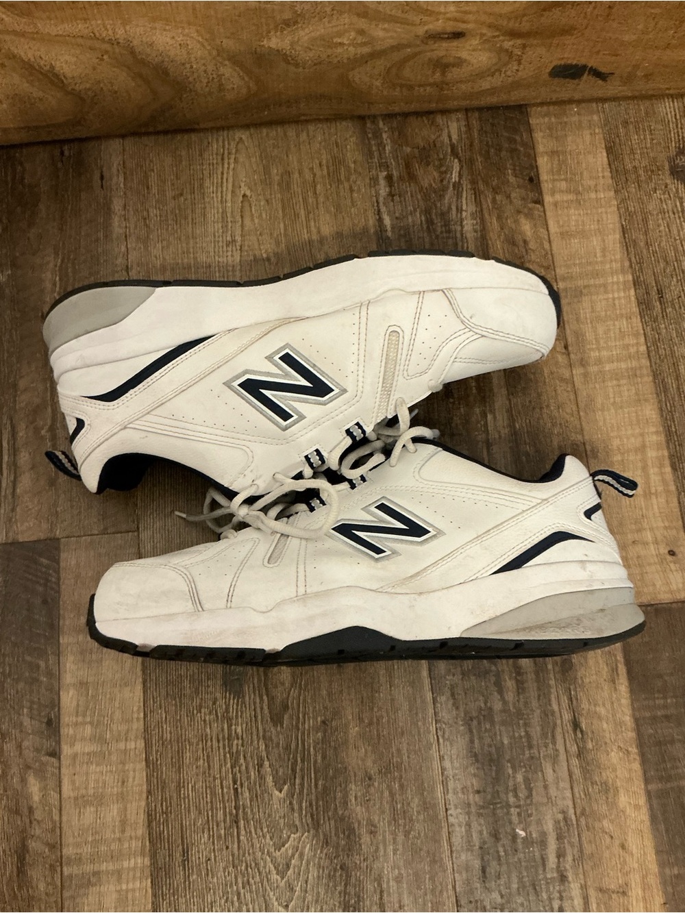 New Balance 608White Black Mens 11.5 Casual Comfort  Sneaker Shoe